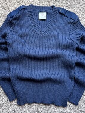 Brigade Quartermasters Sweater Size 44 XL Knit Wool Woolly Pully UK Commando 80s
